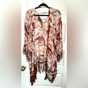 Angie Boho Paisley Floral Kimono